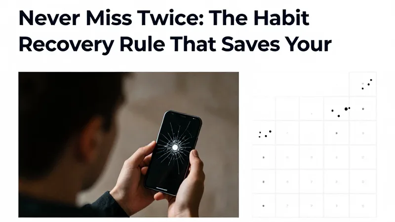 A six-step recovery checklist next to a small habit being completed